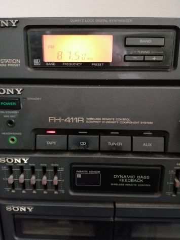 Radioregistratore portatile doppia piastra BOOMBOX GHETTO BLASTER SONY FH-411R