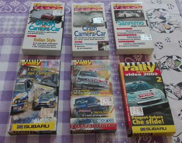 Rally 6 Videocassette VHS, funzionanti