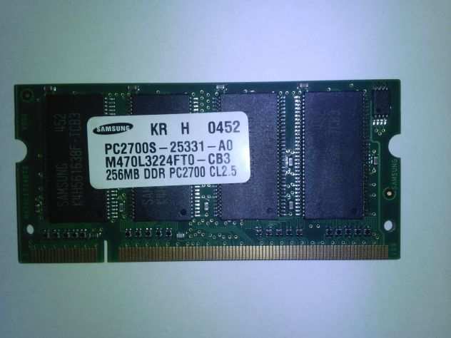 RAM 256 DDR PC2700 CL 2.5 Samsung