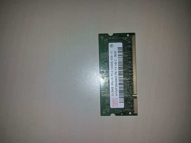 Ram DDR2 (sodimm) - 3 banchi da 512 Mb per Notebook di tipo Pc2 5300