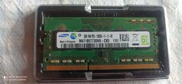 Ram so-dimm x Portatili 2GB PC3 12800S Samsung DDR3