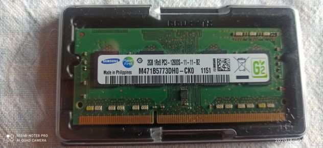 Ram so-dimm x Portatili 2GB PC3 12800S Samsung DDR3
