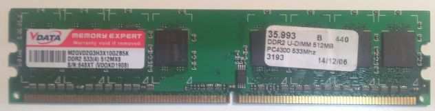 RAM V-DATA 1 GB (2x 512MB) 533MHz