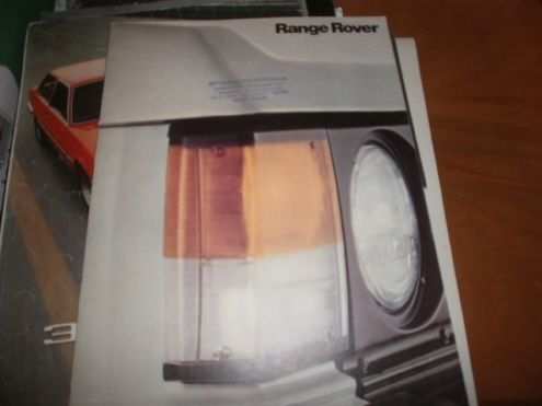 range rover 2 porte 3500 depliant broschure originale
