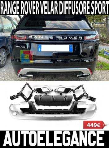 RANGE ROVER VELAR 2016 DIFFUSORE POSTERIORE CON TERMINALI DI SCARICO SATINATO