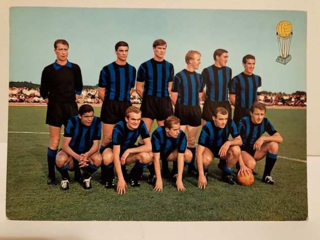 Rara Cartolina F.C. Inter Campione Del Mondo 1964