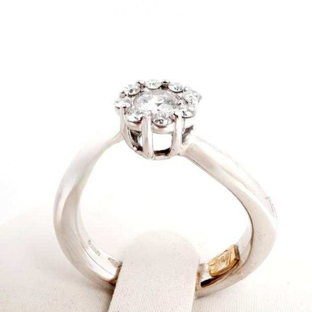 Recarlo - 18 carati Oro bianco - Anello Diamante - Diamanti
