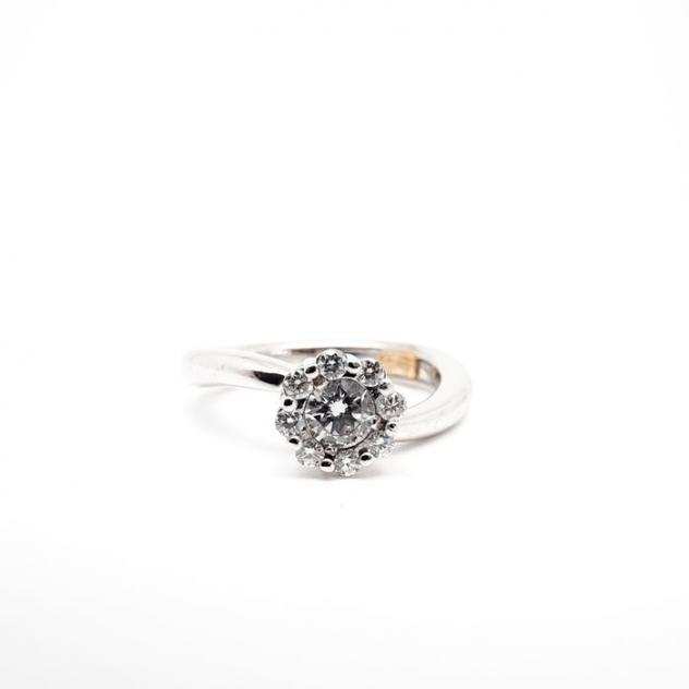 Recarlo - 18 carati Oro bianco - Anello Diamante - Diamanti