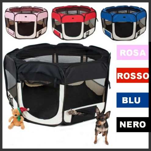 Recinto per cani cuccioli gatti roditori 125x125x64 - NUOVO - prezzo 60 euro