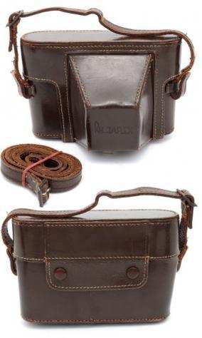 Rectaflex borsa leather case made in Italy italian camera. Borsa per fotocamera