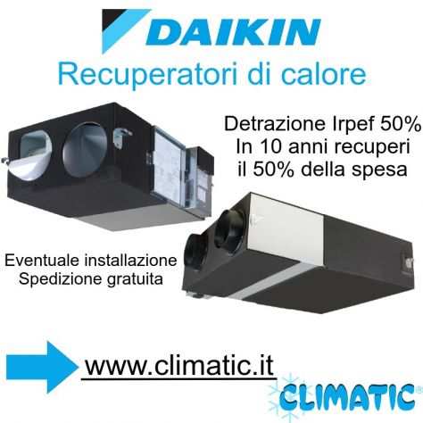 Recuperatori di calore Daikin