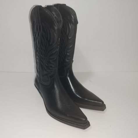 REDBOOTS 01 stivali boot nero pelle made in italy 39