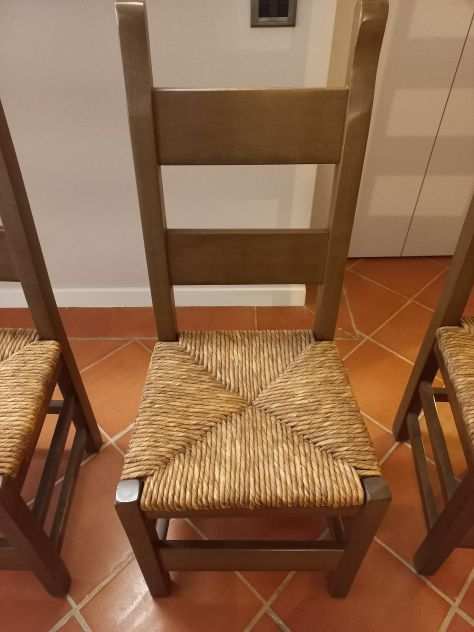 Regalo set 6 sedie legno