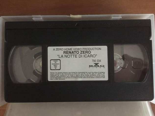 Renato Zero, 3 VHS originali