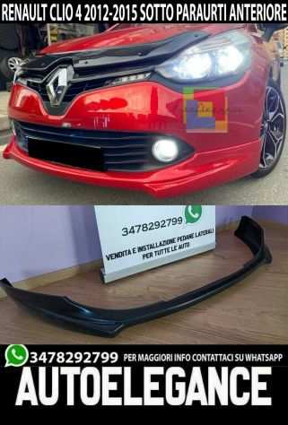 RENAULT CLIO 4 16-19 LAMA SOTTO PARAURTI ANTERIORE IN ABS LOOK SPLITTER RS