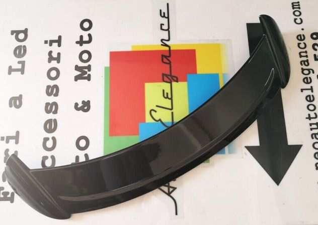 RENAULT CLIO 4 2012-2018 SPOILER DE TECHO SPORT LOOK ABS NEGRO BRILLO .-