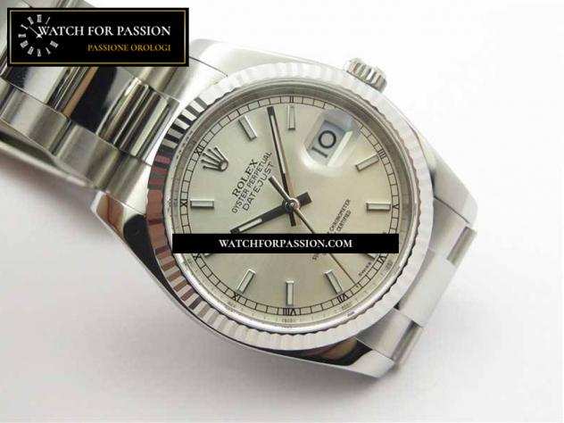 REPLICA ROLEX DATEJUST 36 SS 116234 BEST EDITION 904L QUADRANTE IN ACCIAIO BIANCO