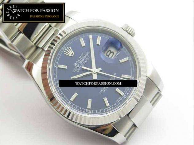 REPLICA ROLEX DATEJUST 36 SS 116234 BEST EDITION 904L QUADRANTE IN ACCIAIO E ARGENTO SU BRACCIALE JUBILEE