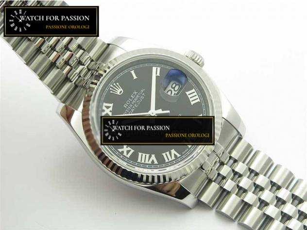 REPLICA ROLEX DATEJUST 36 SS BEST EDITION 904L QUADRANTE IN ACCIAIO BLUE, BRACCIALE IN ACCIAIO