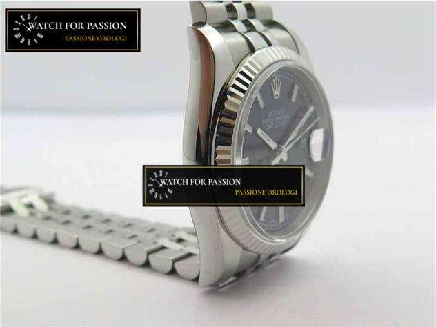 REPLICA ROLEX DATEJUST 36 SS BEST EDITION 904L QUADRANTE IN ACCIAIO NERO SU JUBILEE BRACELET