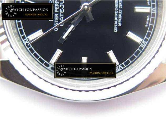 REPLICA ROLEX DATEJUST 36 SS BEST EDITION 904L QUADRANTE IN ACCIAIO NERO SU JUBILEE BRACELET