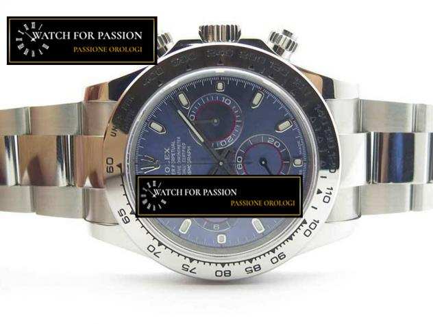 REPLICA ROLEX DAYTONA 116509 SS BEST EDITION 904L SS CASSA E BRACCIALE QUADRANTE BLU