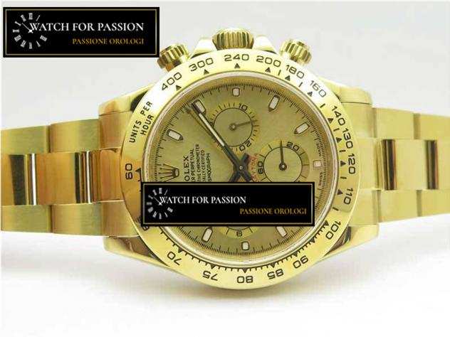 REPLICA ROLEX DAYTONA YG BEST EDITION 904L SS CASSA E BRACCIALE QUADRANTE ORO GIALLO