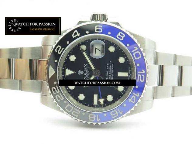 REPLICA ROLEX GMT-MASTER II 116710 BLNR NERO  BLU CERAMICA 904L ACCIAIO BEST EDITION