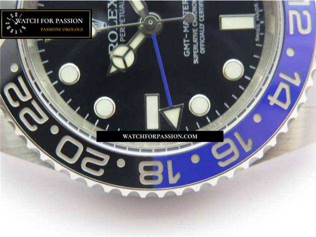 REPLICA ROLEX GMT-MASTER II 116710 BLNR NERO  BLU CERAMICA 904L ACCIAIO BEST EDITION