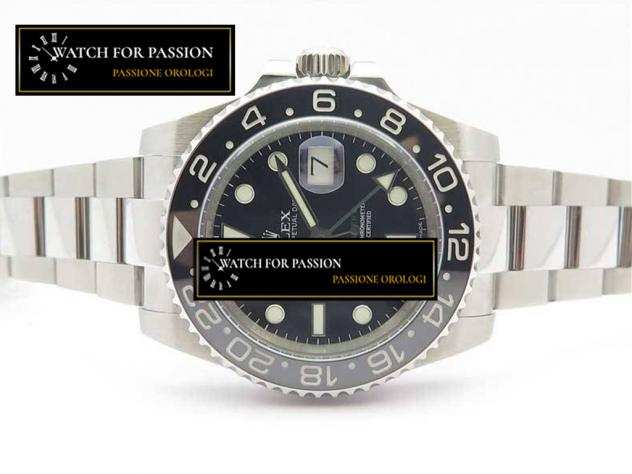 REPLICA ROLEX GMT-MASTER II 116710 LN CERAMICA NERA 904L ACCIAIO BEST EDITION