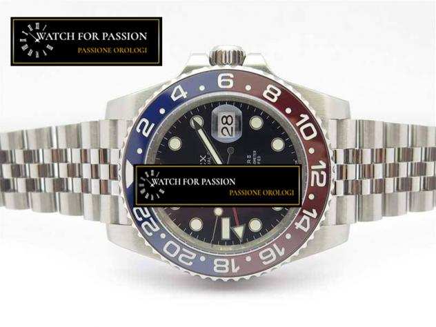 REPLICA ROLEX GMT MASTER II 126710 BLRO REAL CERAMIC 904L SS BEST EDITION ON BRACELET