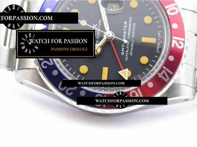 REPLICA ROLEX GMT-MASTER VINTAGE 1675 SS BP BEST EDITION BLU  ROSSO BEZEL