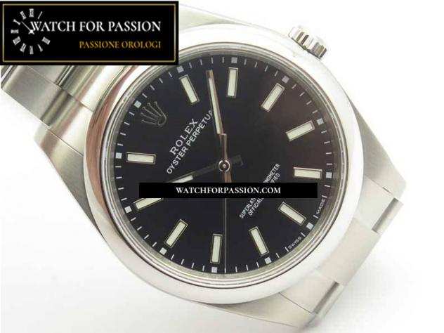 REPLICA ROLEX OYSTER PERPETUAL 39MM BEST EDITION 904L SS CASSA E BRACCIALE SU QUADRANTE NERO