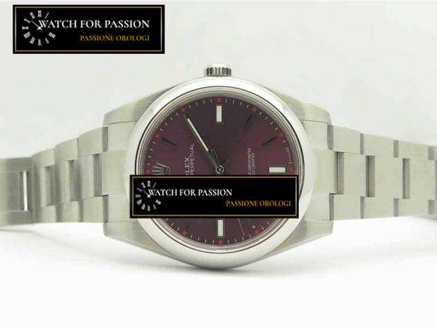 REPLICA ROLEX OYSTER PERPETUAL 39MM BEST EDITION CASSA E BRACCIALETTO CON QUADRANTE ROSSO VINACCIA