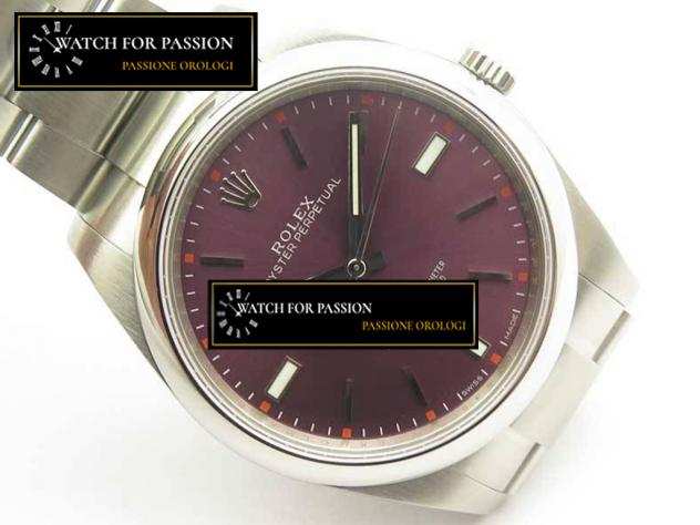 REPLICA ROLEX OYSTER PERPETUAL 39MM BEST EDITION CASSA E BRACCIALETTO CON QUADRANTE ROSSO VINACCIA