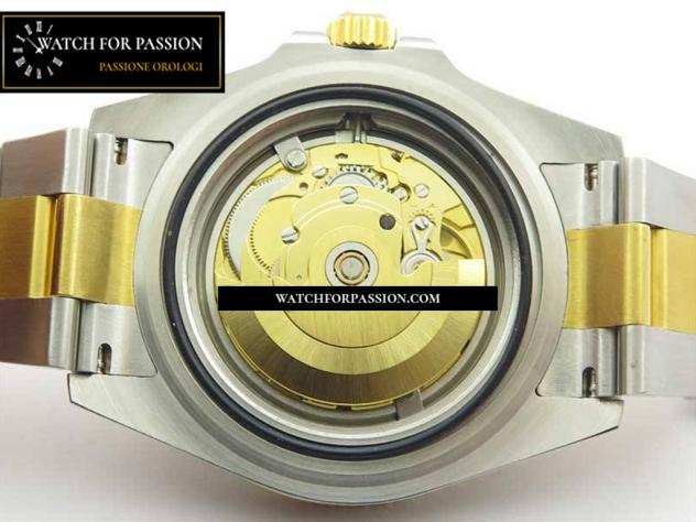 REPLICA ROLEX SEA-DWELLER TWO TONE SS  YG BEST EDITION QUADRANTE NERO SU BRACCIALE SS  YG