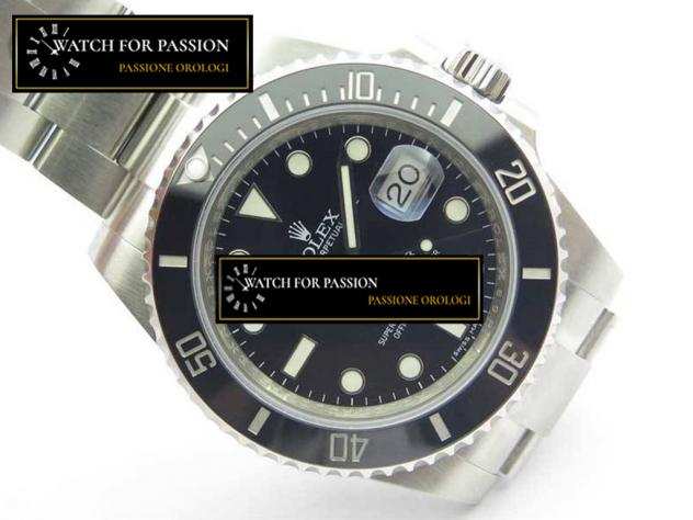 REPLICA ROLEX SUBMARINER 116610 LN CERAMICA NERA BEST EDITION CASSA E BRACCIALE IN ACCIAIO INOX 904L