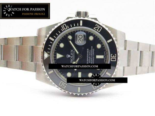 REPLICA ROLEX SUBMARINER 116610 LN CERAMICA NERA BEST EDITION CASSA E BRACCIALE IN ACCIAIO INOX 904L