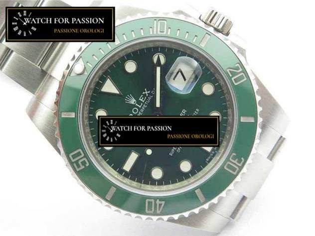 REPLICA ROLEX SUBMARINER 116610 LV VERDE CERAMICA BEST EDITION CASSA E BRACCIALE IN ACCIAIO INOSSIDABILE 904L