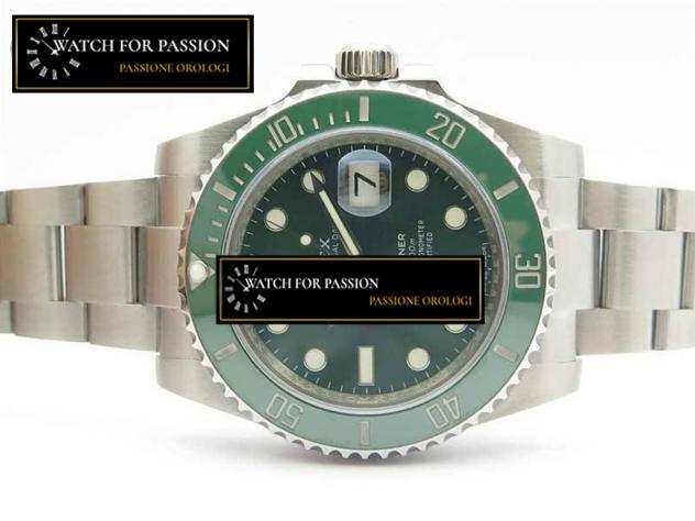 REPLICA ROLEX SUBMARINER 116610 LV VERDE CERAMICA BEST EDITION CASSA E BRACCIALE IN ACCIAIO INOSSIDABILE 904L