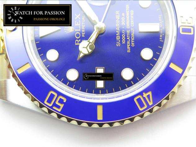 REPLICA ROLEX SUBMARINER BLU QUADRANTE IN CERAMICA BEST EDITION CASSA IN ACCIAIO INOX 904L PLACCATO ORO