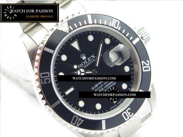 REPLICA ROLEX SUBMARINER LN NERO SENZA INCISIONE E REHAUT SU BRACCIALE