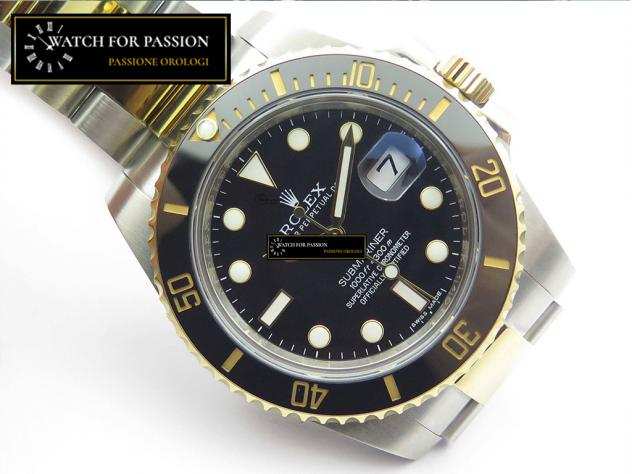 REPLICA ROLEX SUBMARINER QUADRANTE IN CERAMICA NERA E ORO, BEST EDITION CASSA IN ACCIAIO INOX 904L