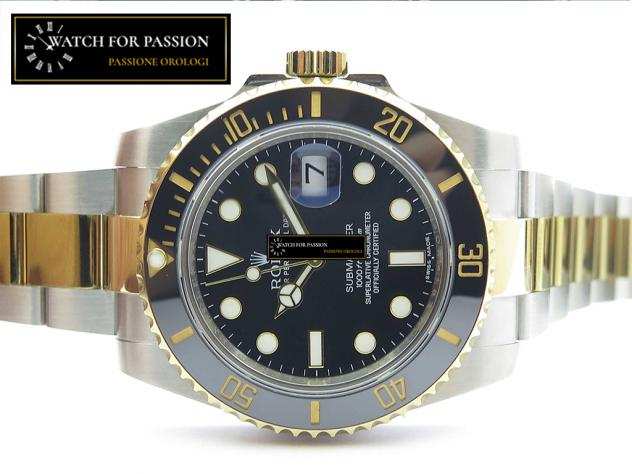 REPLICA ROLEX SUBMARINER QUADRANTE IN CERAMICA NERA E ORO, BEST EDITION CASSA IN ACCIAIO INOX 904L