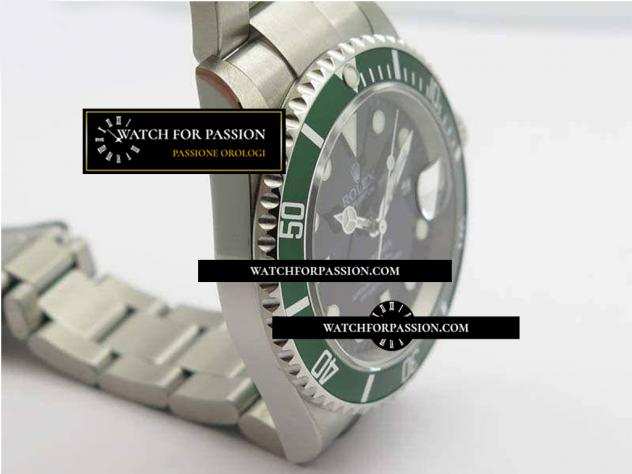 REPLICA ROLEX SUBMARINER QUADRANTE VERDE SENZA REHAUT BEST EDITION SU SS BRACCIALE