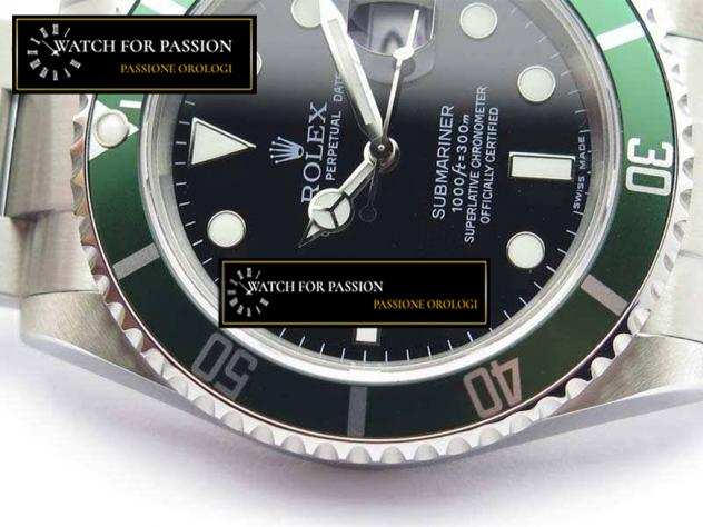 REPLICA ROLEX SUBMARINER QUADRANTE VERDE SENZA REHAUT BEST EDITION SU SS BRACCIALE