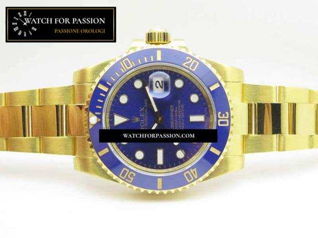 REPLICA ROLEX SUBMARINER TW BEST EDITION BLU YG QUADRANTE AVVOLTO IN ORO 18 CARATI