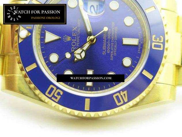 REPLICA ROLEX SUBMARINER TW BEST EDITION BLU YG QUADRANTE AVVOLTO IN ORO 18 CARATI