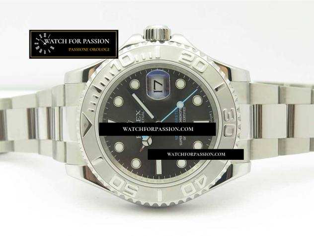 REPLICA ROLEX YACHT-MASTER 116622 BEST EDITION QUADRANTE E BRACCIALE RODIATO SCURO