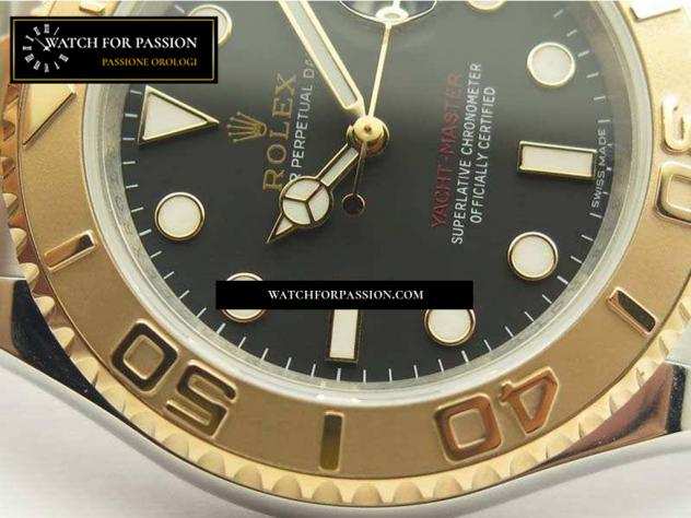 REPLICA ROLEX YACHT-MASTER 116622 BEST EDITION QUADRANTE E BRACCIALE RODIATO SCURO YACHT-MASTER 116622 BEST EDITION QUADRANTE NERO PLACCATO IN ORO 18